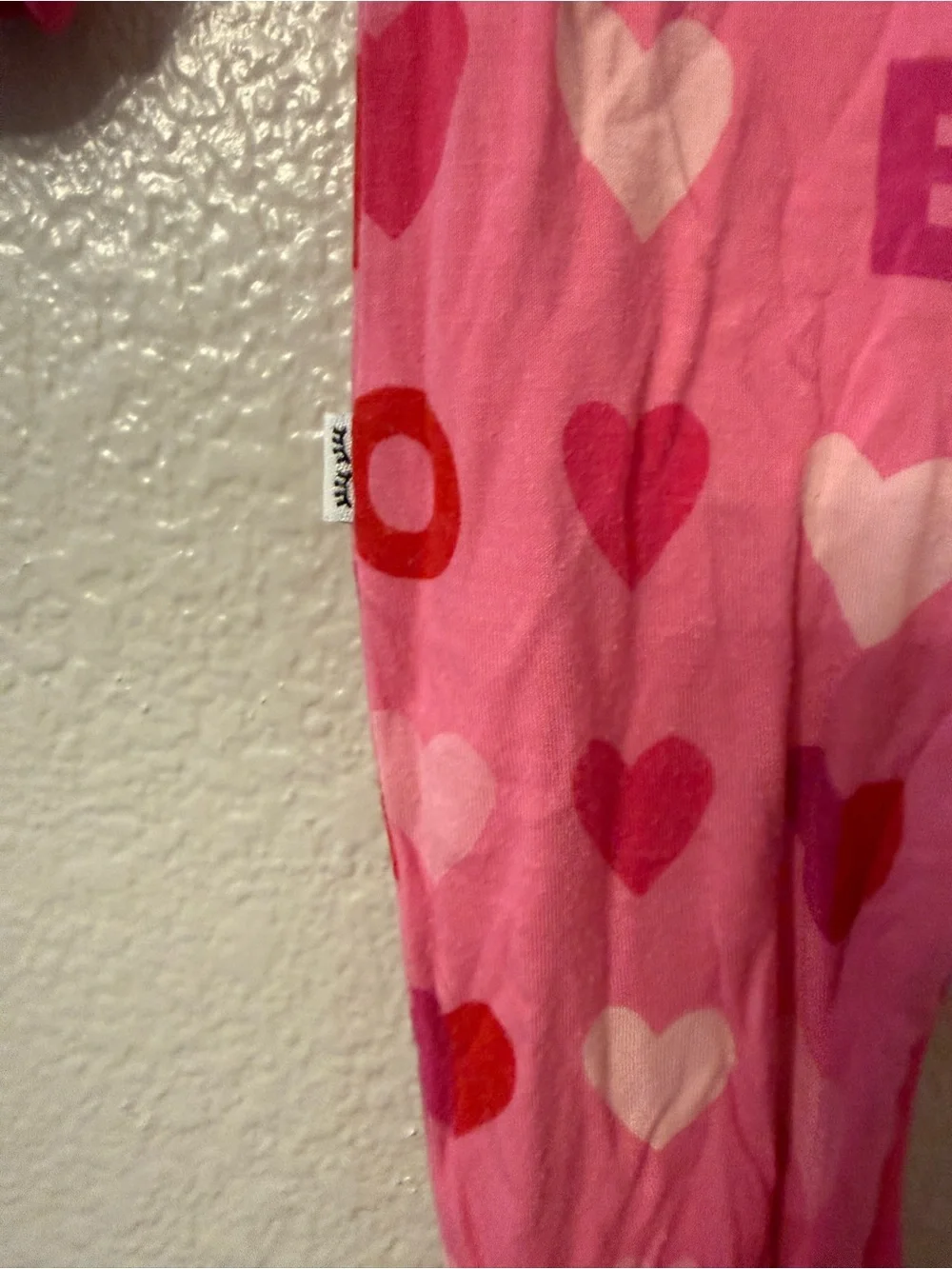 Little Sleepies Pink Heart & XOXO Footed One-Piece